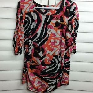 🚫sold🚫Alfani Multicolored Geometric Blouse